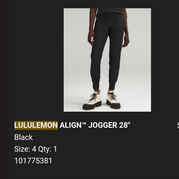 Lululemon Align Jogger 28 inches - Picture 5 of 5